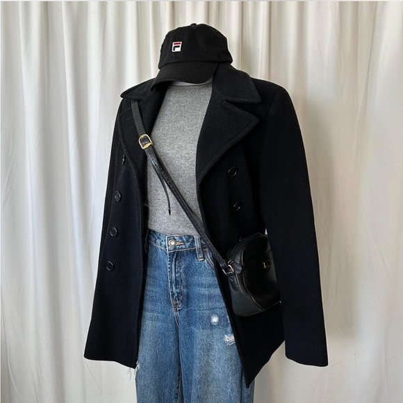 Jones New York Jackets & Blazers - Jones New York wool cashmere blend double-breasted Black 8.